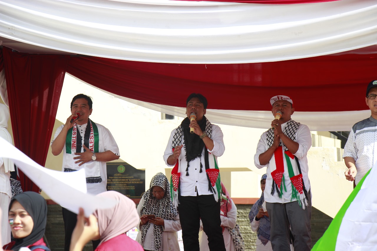 Salsabila Raflesia Bakar Semangat Peserta Aksi Bela Palestina