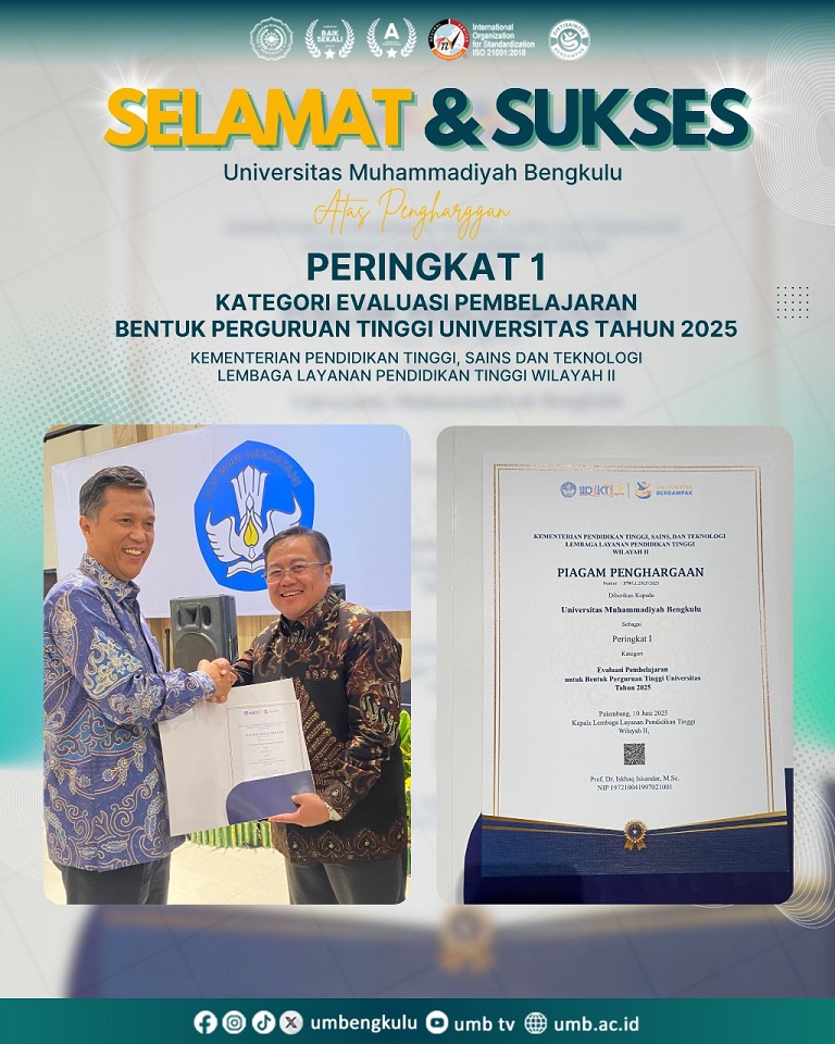 UMB Jawara Pertama Evaluasi Pembelajaran LLDikti Wilayah II