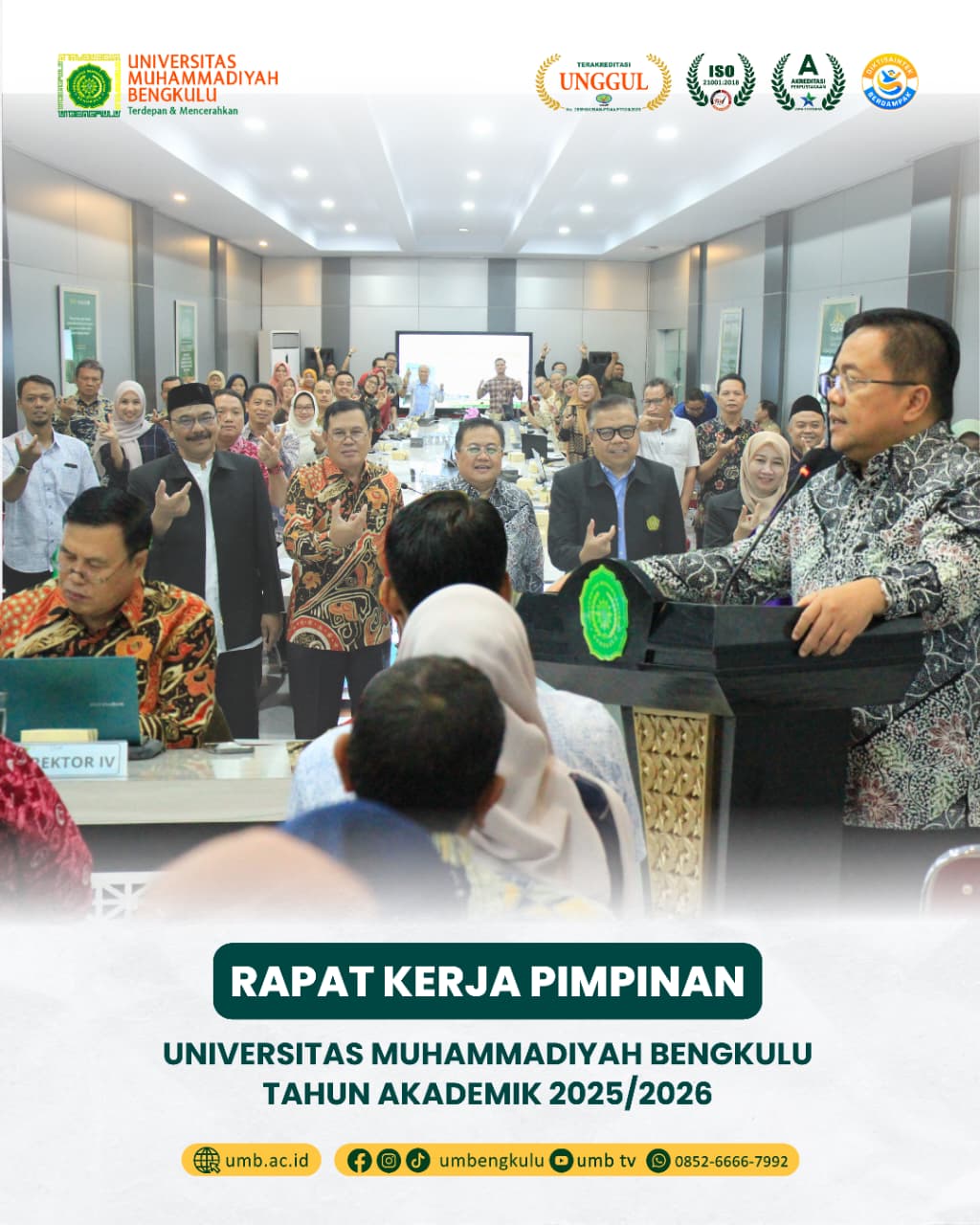 Susun Program Setahun Kedepan, UM Bengkulu Gelar Rakerpim 2025/2026